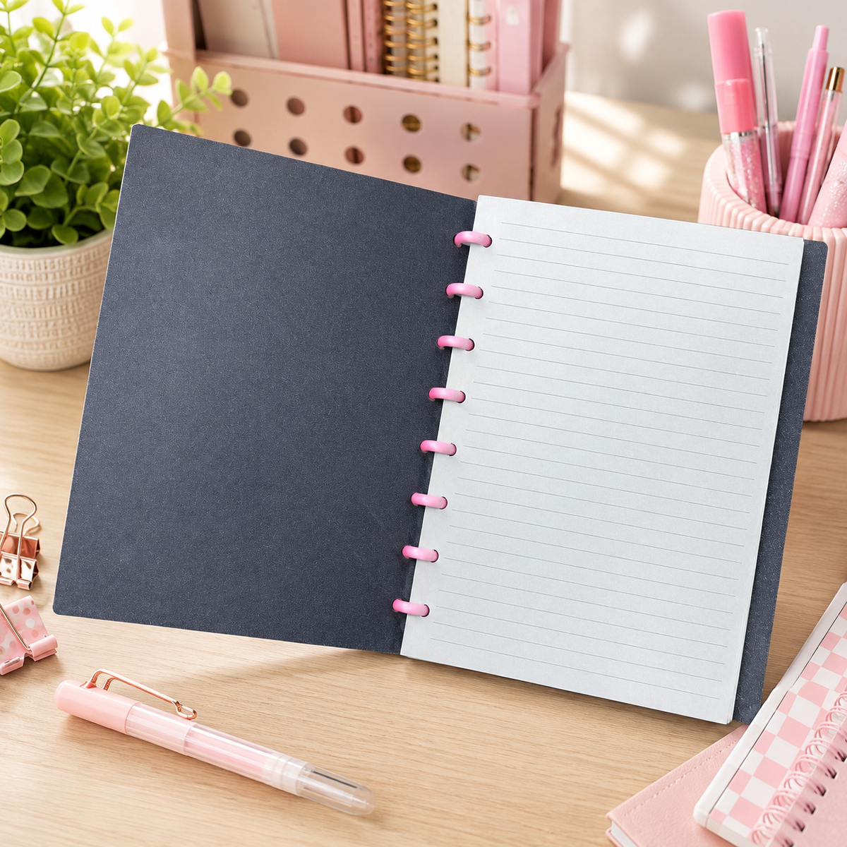 Personalized 3D Printed Disc-Bound Notebook | Custom Planner & Journal