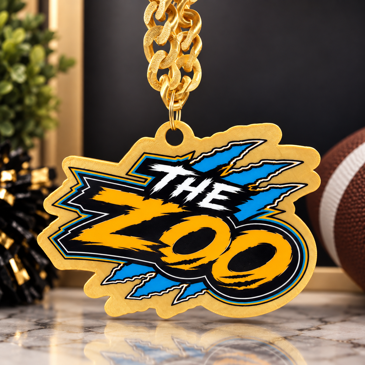 Personalized Hype Chain | Custom Game Day Spirit Necklace