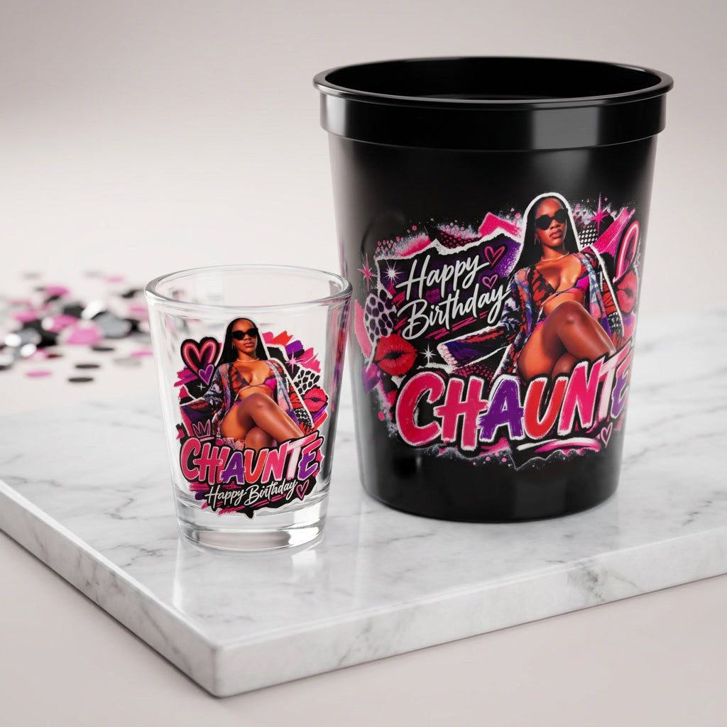 Personalized Party Cups & Shot Glasses | Custom Birthday & Event Favors