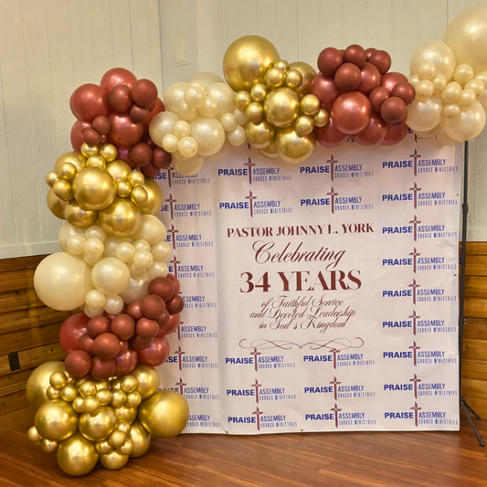 Personalized Vinyl Backdrop | Custom Birthday & Event Banner