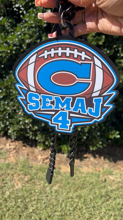 Personalized Hype Chain | Custom Game Day Spirit Necklace